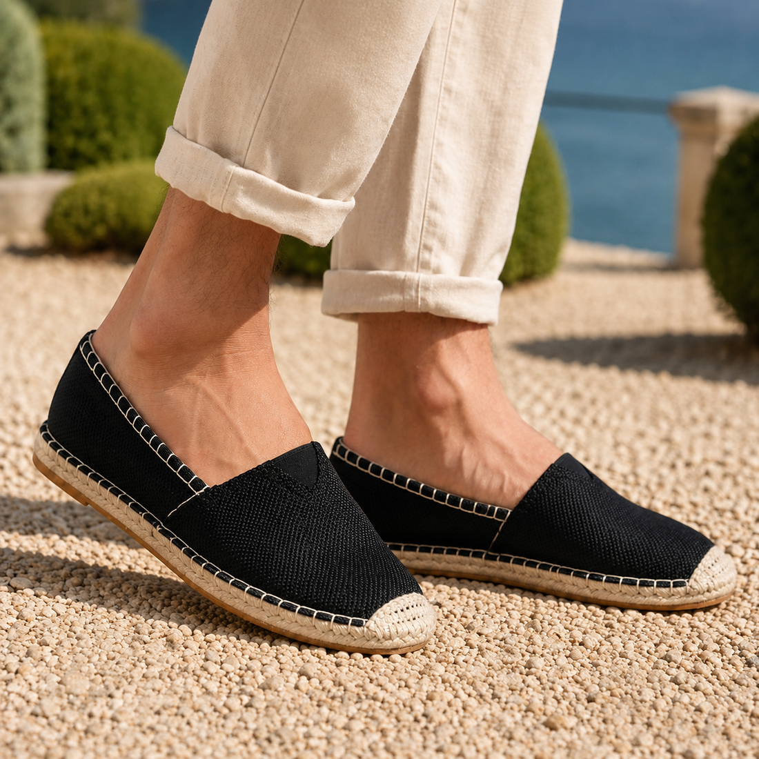 Santoro Slip-On Espadrilles - Lead Alternate View