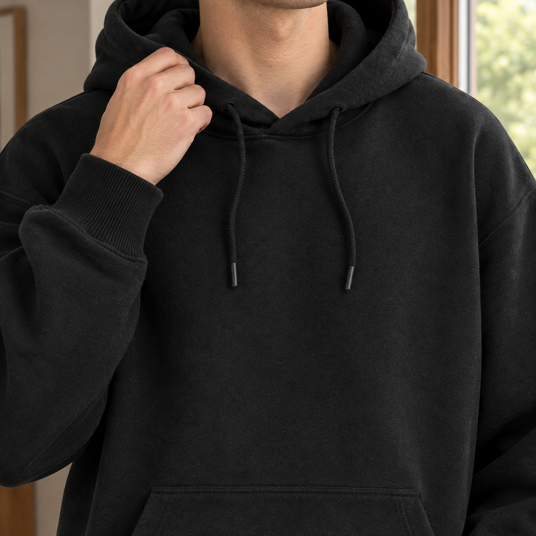 Damien Relaxed Hoodie - Lead Product Detail