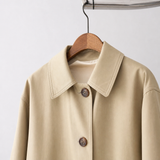Oriane Single-Breasted Overcoat - Lead Product Detail