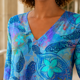 Clara-Kate V-Neck Blouse - Lead Product Detail