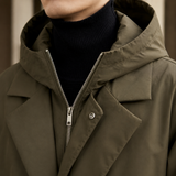Roman Hooded Overcoat - Lead Product Detail