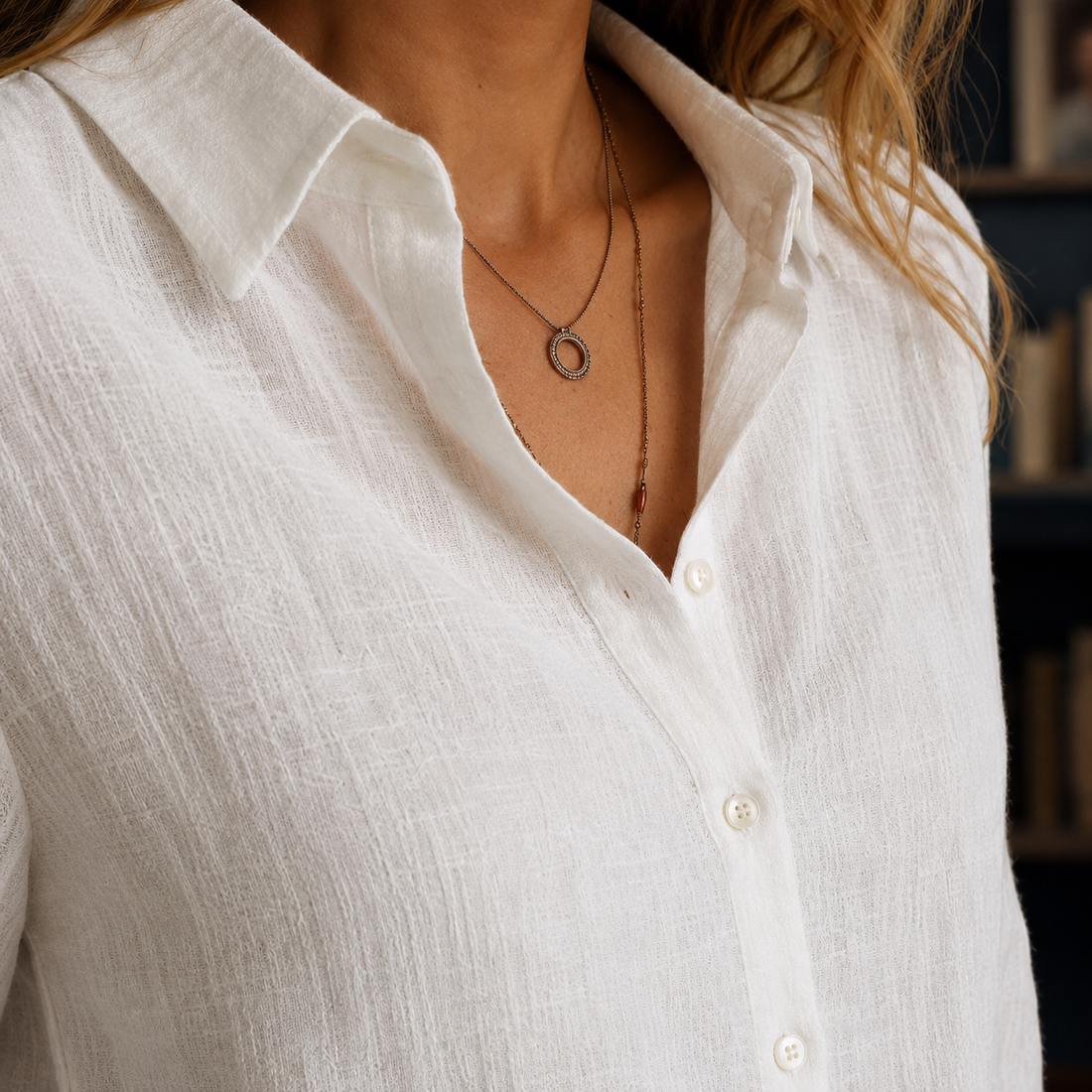 Andrina Linen Shirt - Lead Product Detail