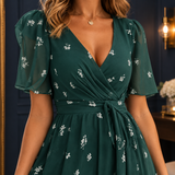 Ilaria-Eve Wrap Midi Dress - Lead Product Detail