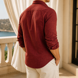 Louis Linen Shirt - Lead Alternate View