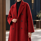 Briony Double-Breasted Coat - Lead Product Detail