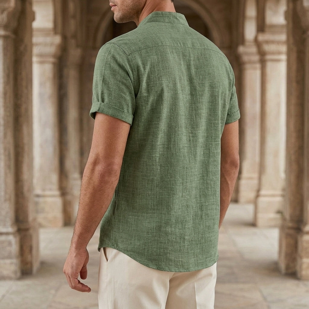 Carter Mandarin Shirt - Lead Alternate View