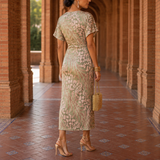 Lucia Twist Front Dress - Lead Alternate View