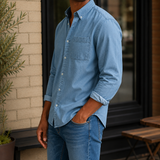 Carter Chambray Shirt - Lead Alternate View