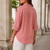 Gabriella Linen Shirt - Lead Alternate View