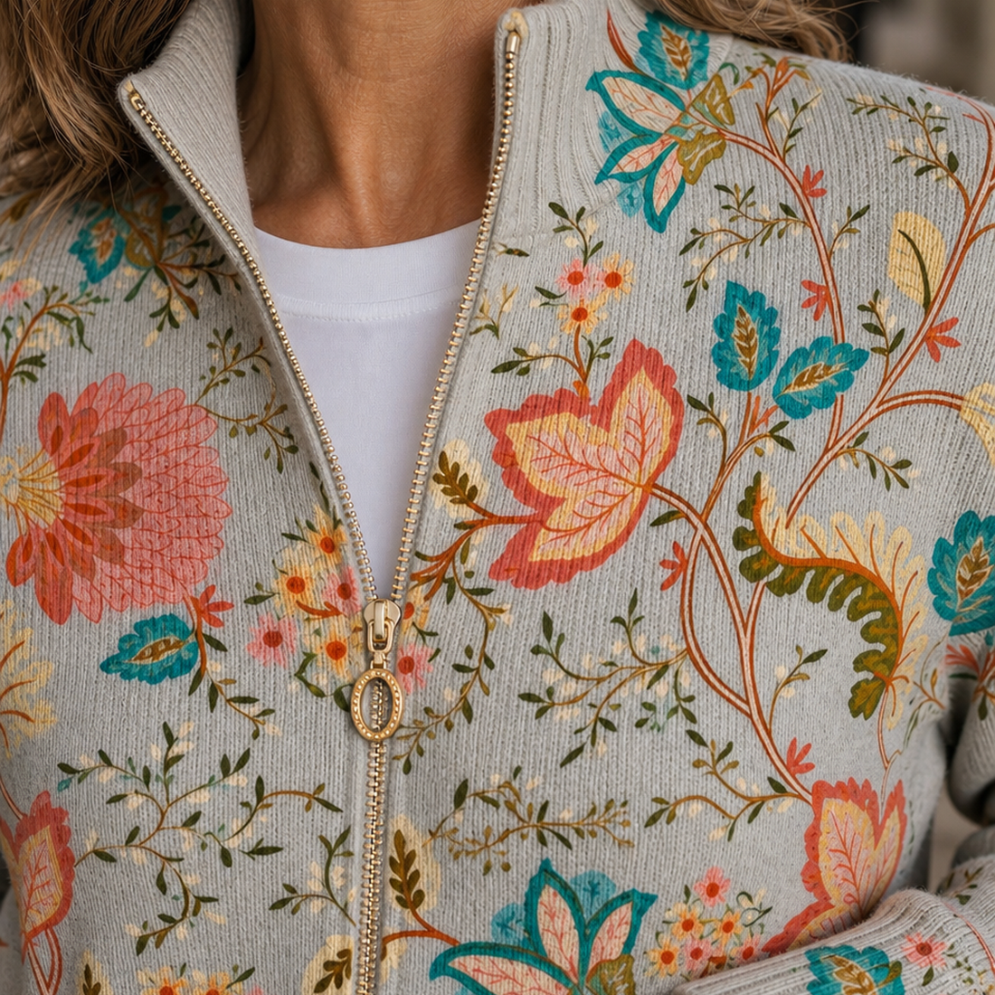 Lucille-Claire Floral Sweater - Lead Product Detail
