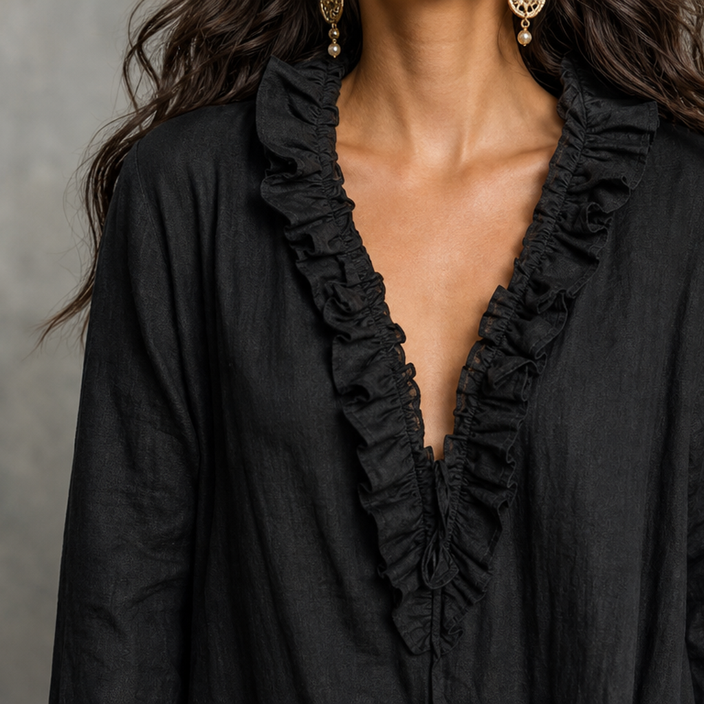 Riley Ruffle Maxi Dress - Lead Product Detail