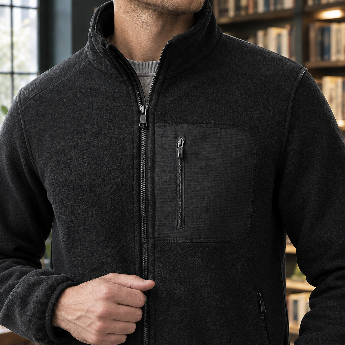 Evan Cashmere Jacket - Lead Product Detail