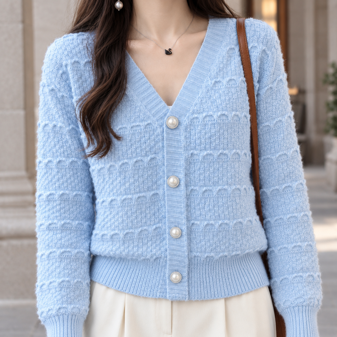 Hesper-Faye Textured Cardigan - Lead Product Detail
