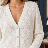 Fraser Pointelle Cardigan - Lead Product Detail