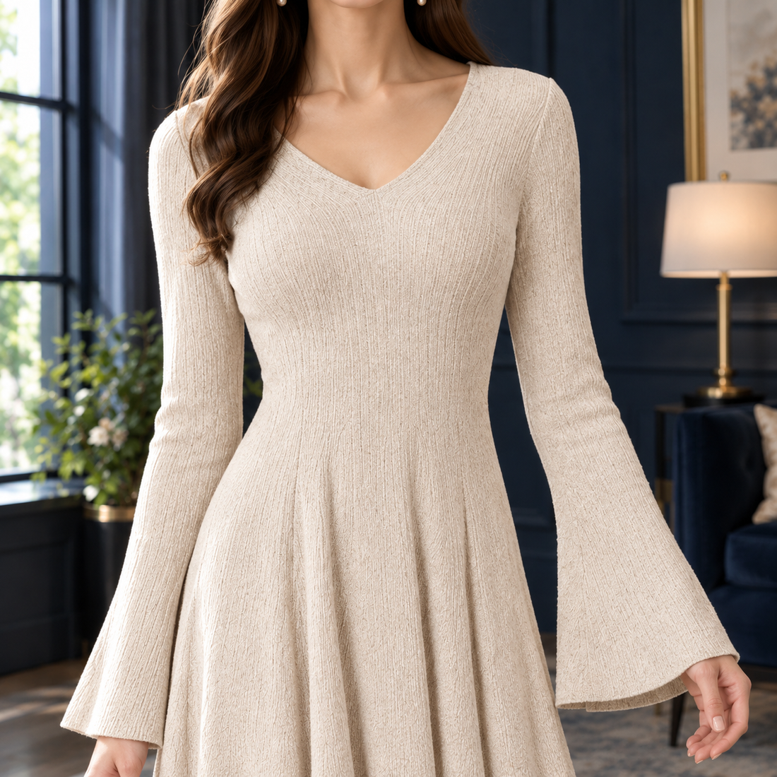 Tamsin-Eve Ribbed Maxi Dress - Lead Product Detail