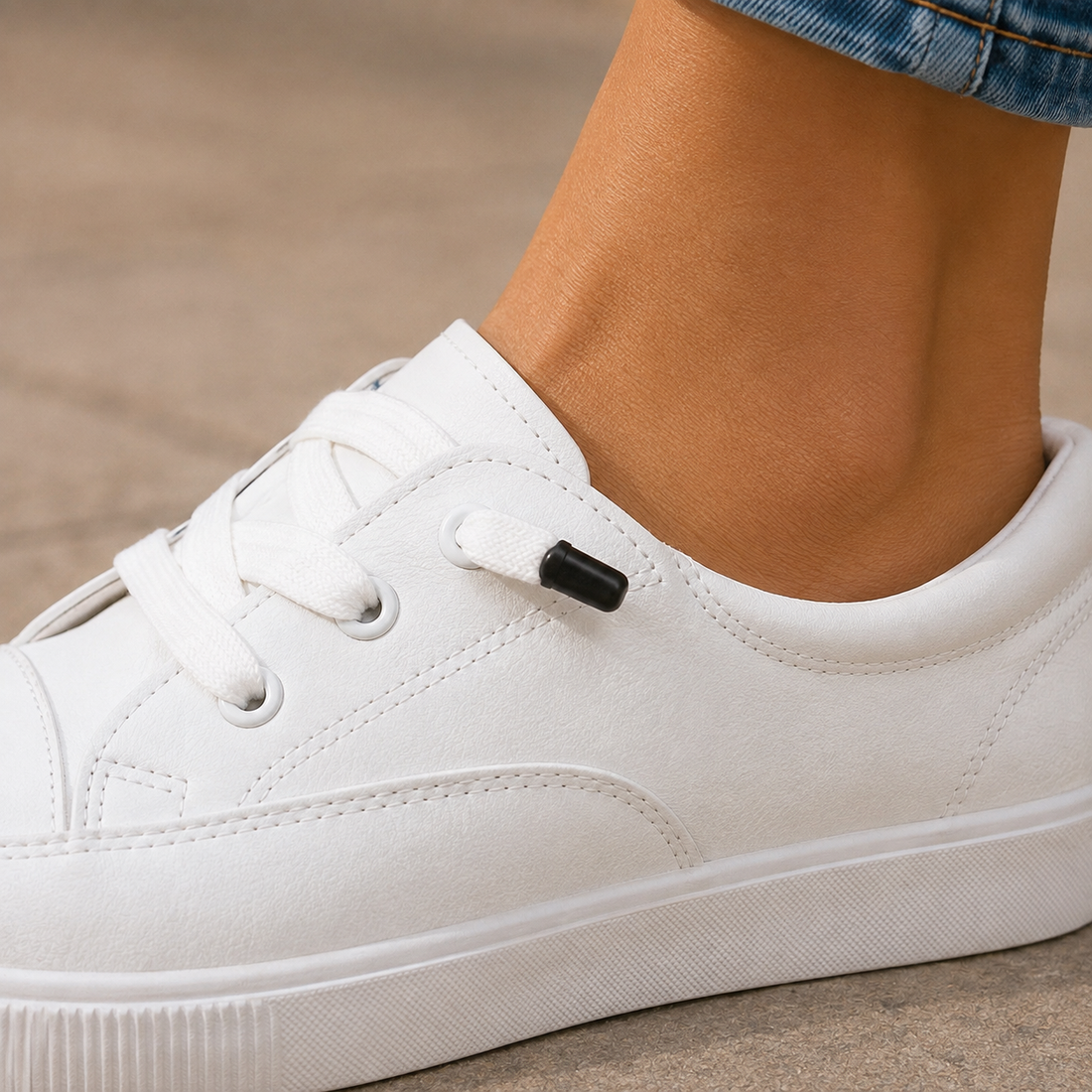 Peretti Lace-Up Sneakers - Lead Product Detail