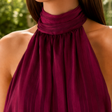 Alina-Grace Halter Mini Dress - Lead Product Detail