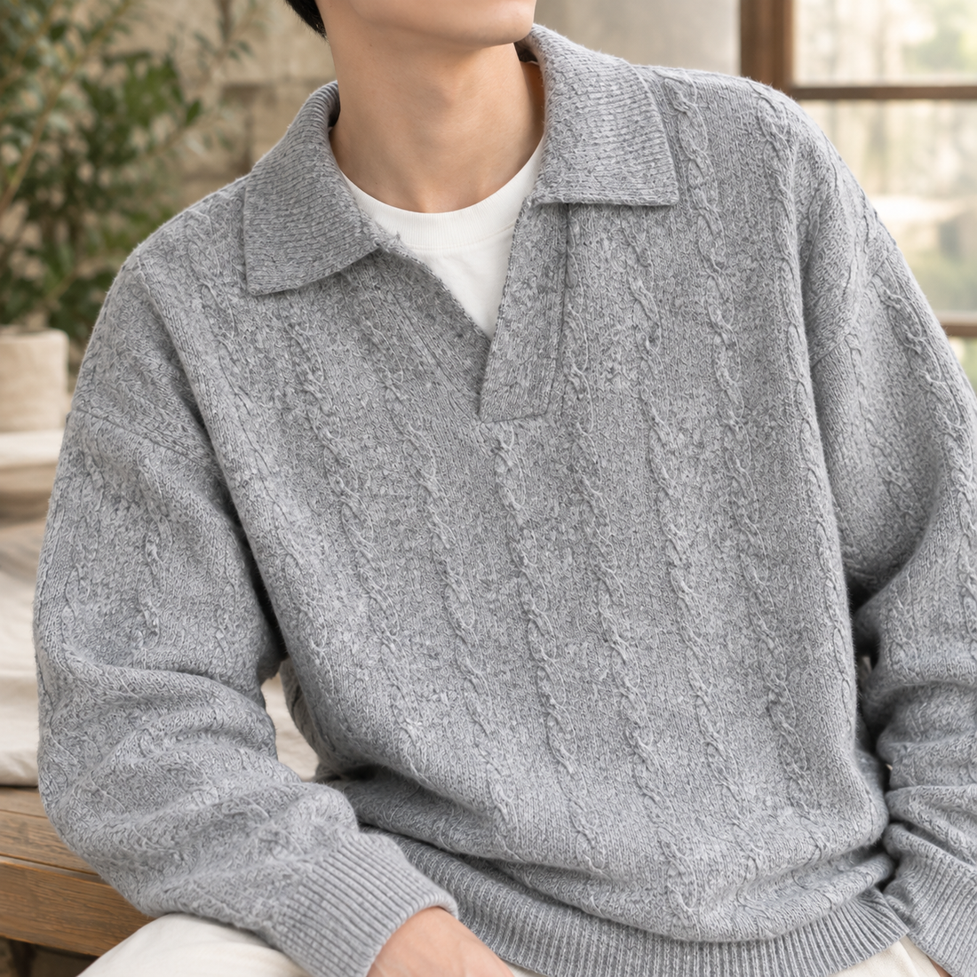 Matthew Cable Sweater - Lead Product Detail