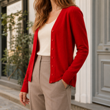 Iris V-Neck Sweater - Lead Alternate View