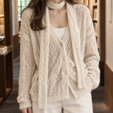 Elle Cable Cardigan - Lead Product Detail