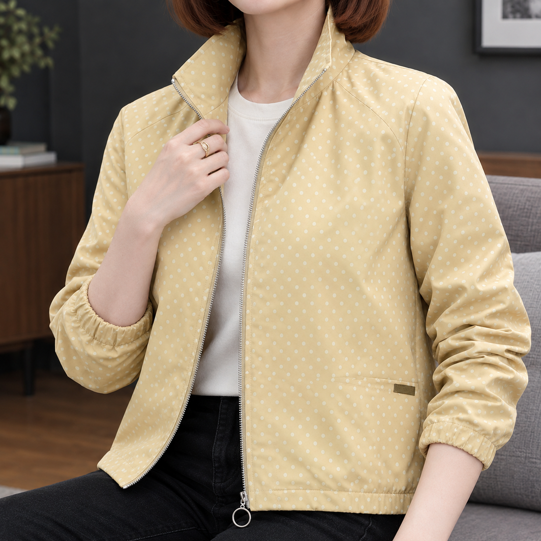 Stacey Polka Dot Jacket - Lead Product Detail
