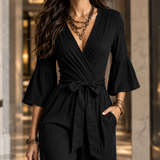 Ines Wrap Jumpsuit - Lead Product Detail