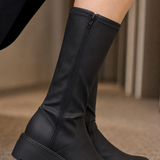 Udine Platform Boots - Lead Product Detail