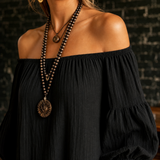 Beatrix-Rose Off-Shoulder Maxi Dress - Lead Product Detail