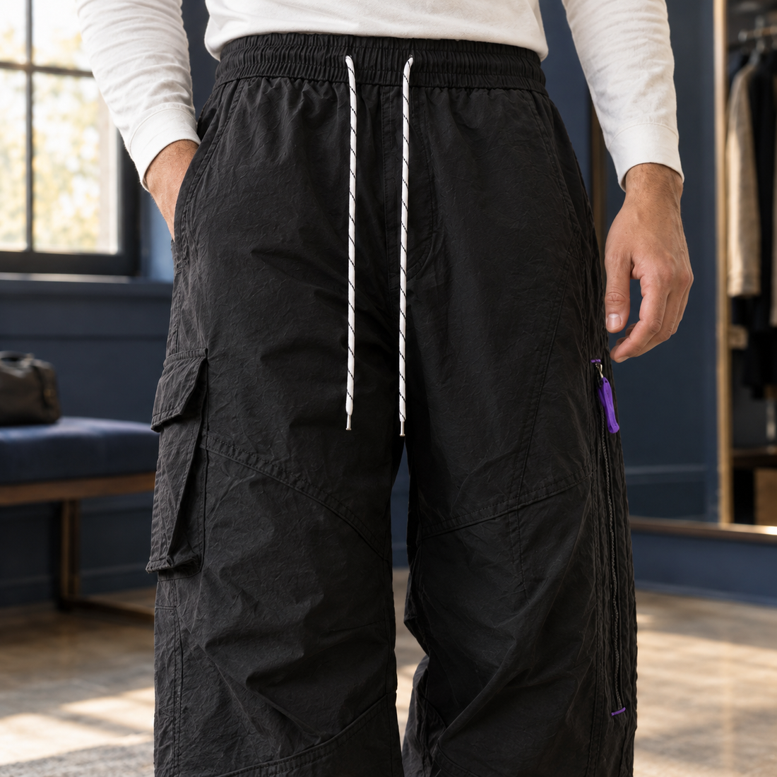 Everard Relaxed Cargo Pants - Lead Product Detail