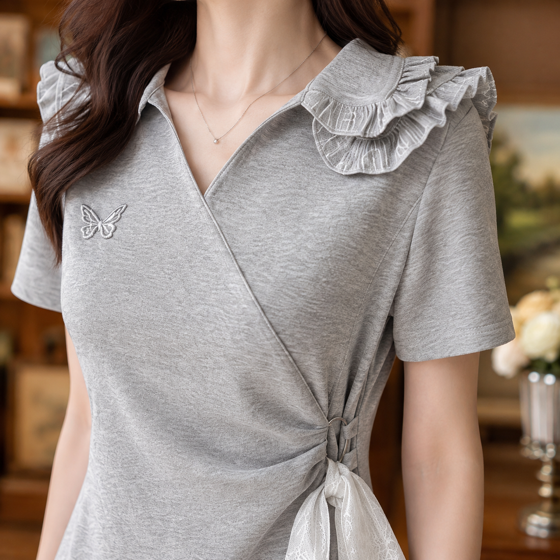Odalys Lace-Panel Dress - Lead Product Detail