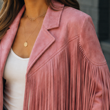 Giselle-Grace Fringe Jacket - Lead Product Detail