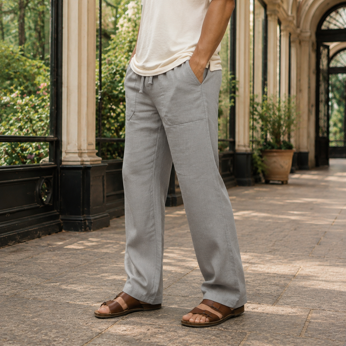Mason Relaxed Pants - Lead Alternate View