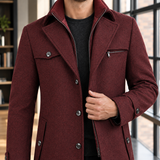 William Double Collar Coat - Lead Product Detail