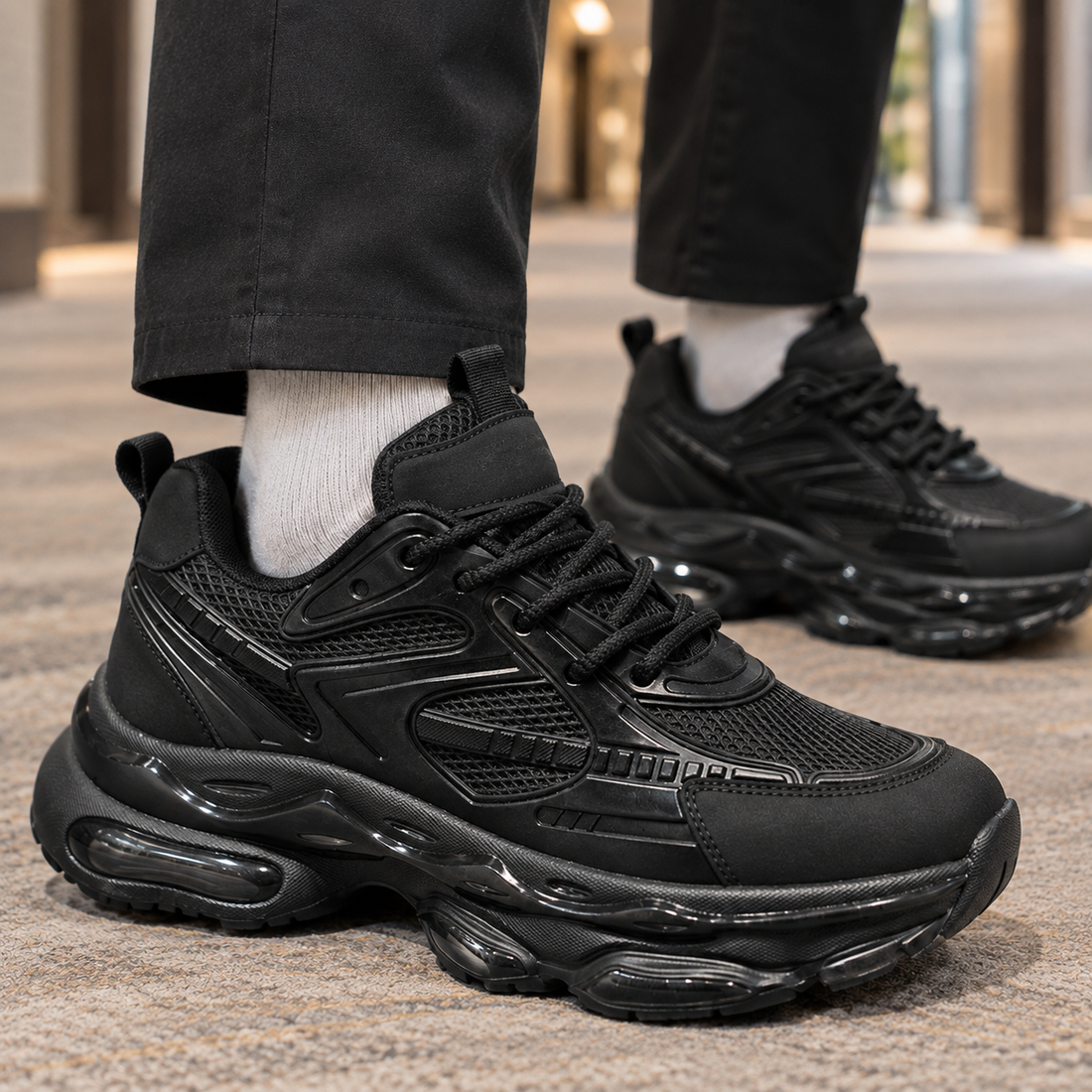 Gherardi Chunky Sneakers - Lead Product Detail