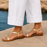 Melfi Metallic Sandals - Lead Alternate View