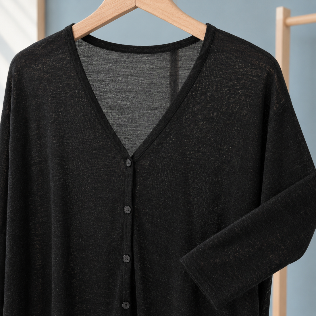 Benjamin V-Neck Cardigan - Lead Product Detail