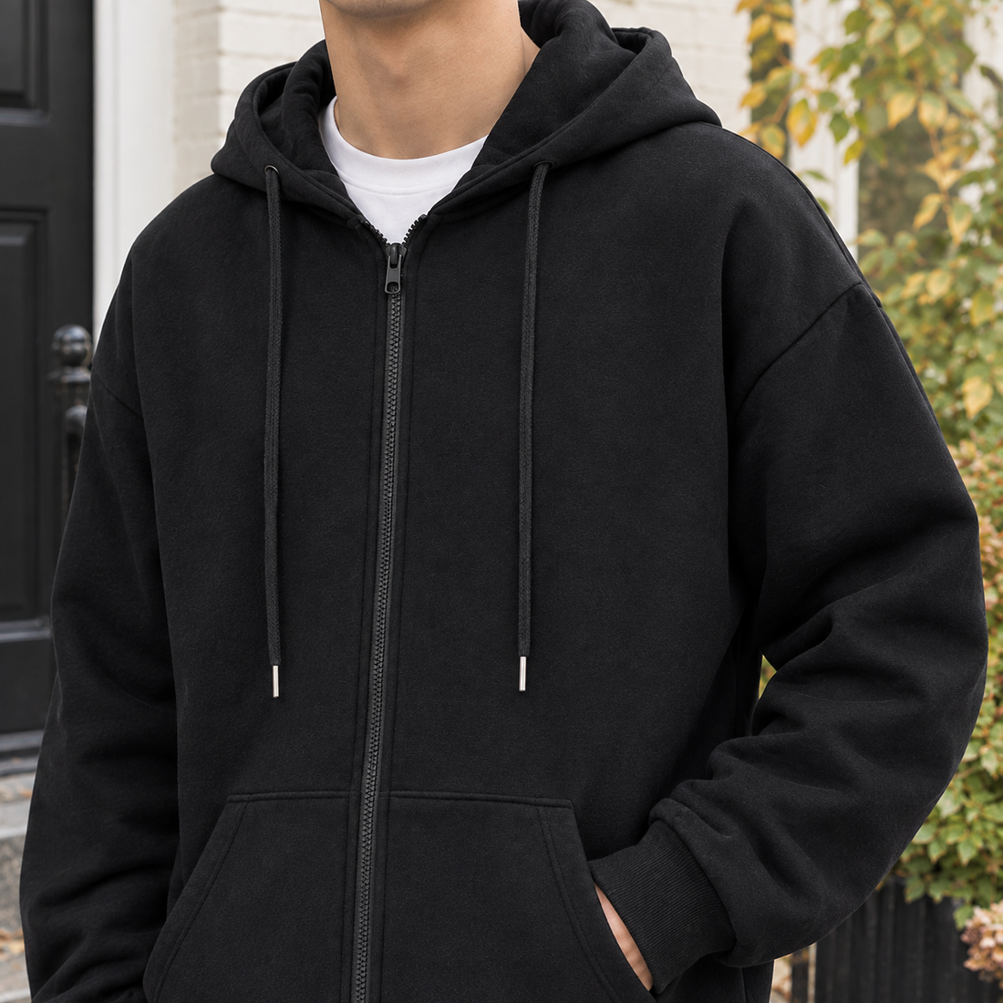 Mortimer Zip Hoodie - Lead Product Detail
