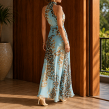 Faye Leopard Maxi Dress - Lead Alternate View
