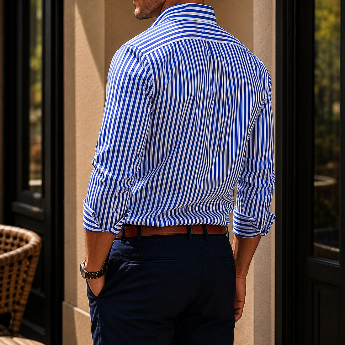 Ezra Striped Shirt - Lead Alternate View