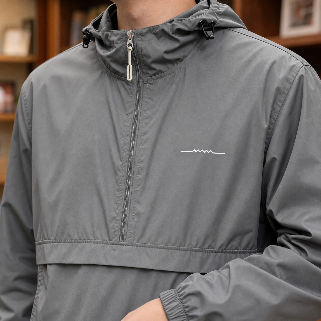 Erasmus Hooded Jacket - Lead Product Detail