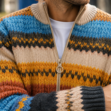 Gustav Striped Sweater - Lead Product Detail