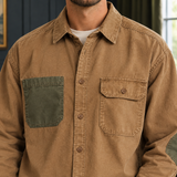 Jason Contrast Overshirt - Lead Product Detail