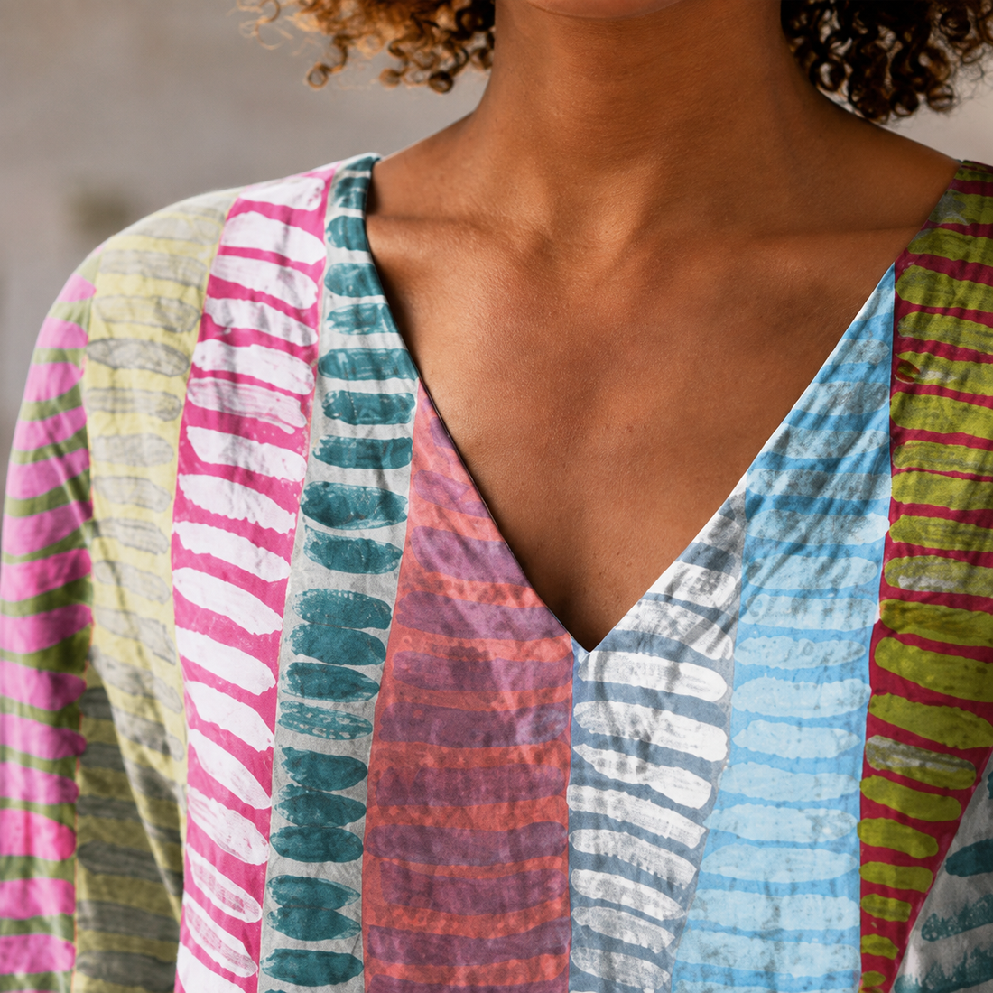 Tabitha-Claire V Neck Tunic - Lead Product Detail