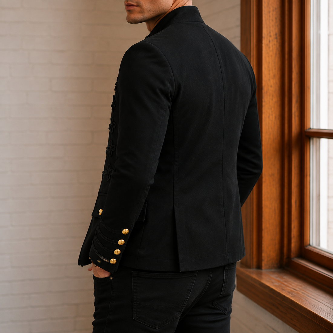 Nolan Military Jacket - Lead Alternate View