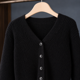 Raven Ribbed Cardigan - Lead Product Detail