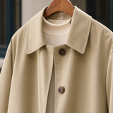 Oriane Single-Breasted Overcoat - Lead Product Detail