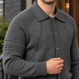 Anthony Ribbed Cardigan - Lead Product Detail