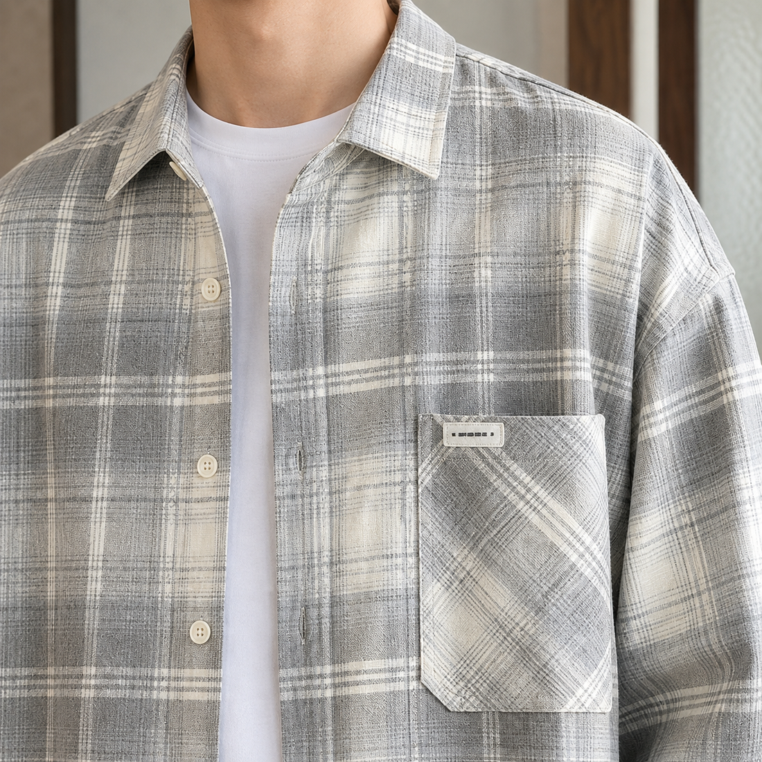 Cassian-Flynn Relaxed Overshirt - Lead Product Detail