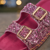 Gubbio Rhinestone Sandals - Lead Product Detail