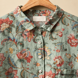 Lucia-Sage Vintage Blouse - Lead Product Detail